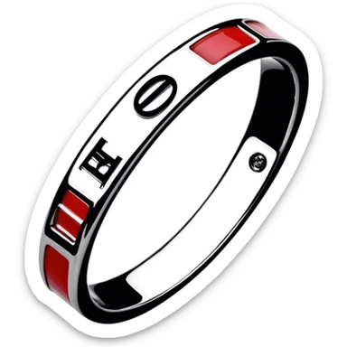 Realistic Cartier love ring  sticker