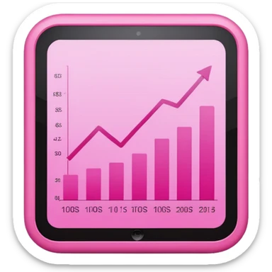 pink graphic stats sticker