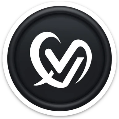 Create a black emoji to look like Facebook's verification badge. sticker