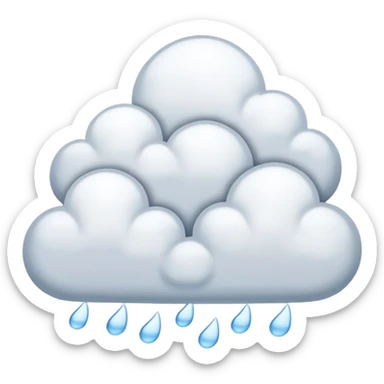 snowy clouds sticker