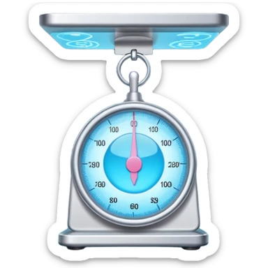 The internet 🌐  on a weighing scale sticker