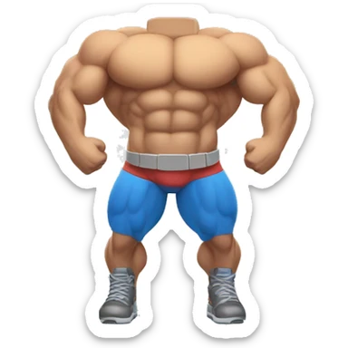 battery like a bodybuilder sticker