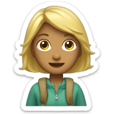 Una dama viajando sticker