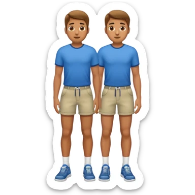 Man with appendage between legs sticker