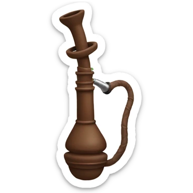 Hookah brown  sticker