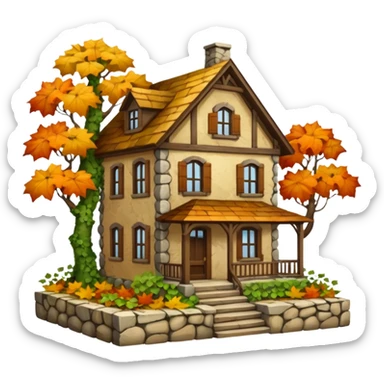 old country home sticker