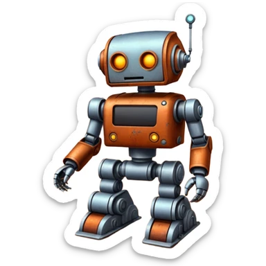 robot on mars sticker