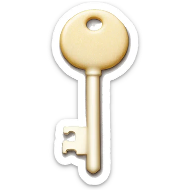 Key with sugar  sticker