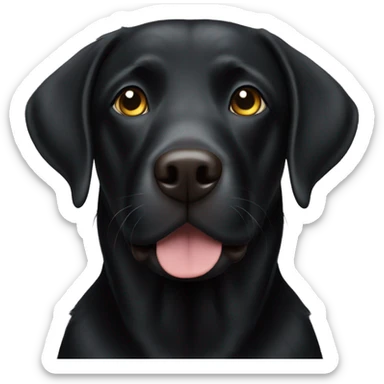 Black Labrador  sticker
