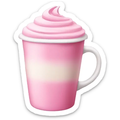 pink latte sticker