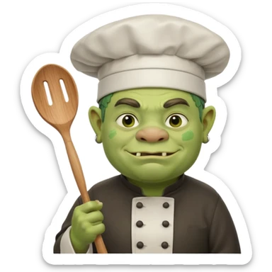 ogre the chef sticker