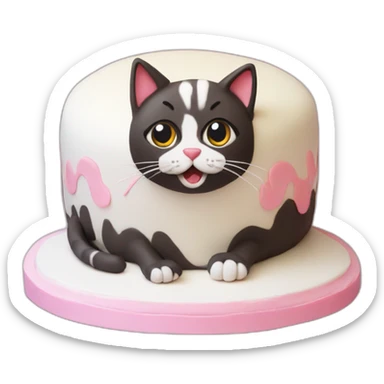 cat cake sticker