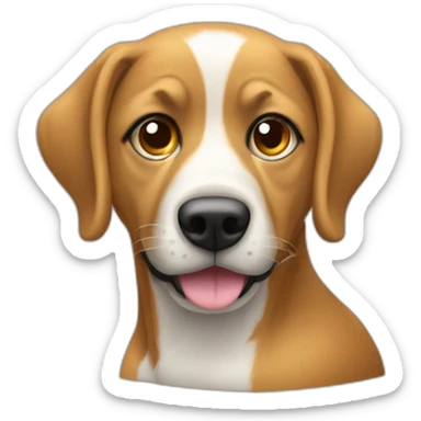 Un chien qui untilise un ordinateur sticker