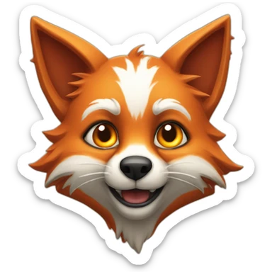 Démon renard a neuf queux sticker