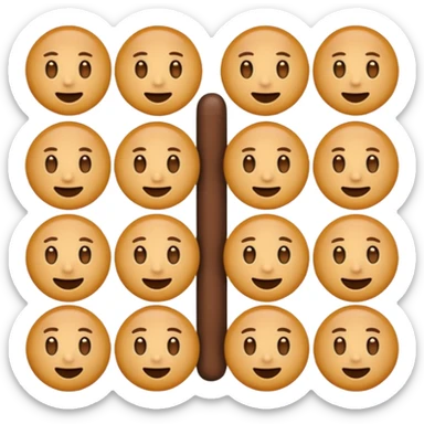 brown emojis sticker