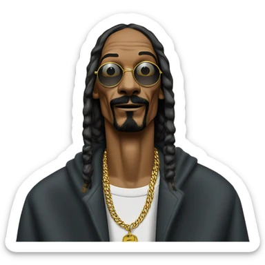 Snoop dog smoking sticker