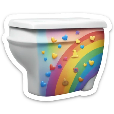 Pride skibidi toilet sticker