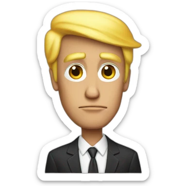 skinny donald trump sticker