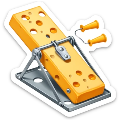 Mouse trap sticker