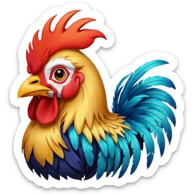 rooster emoji sticker