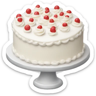 white cake sticker
