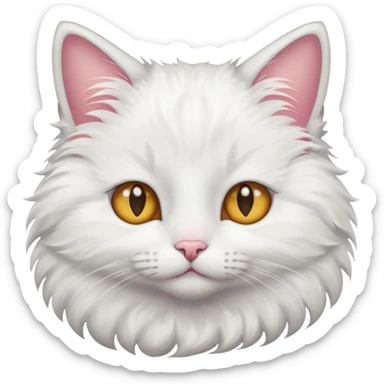 I want a cat with starry eyes sticker