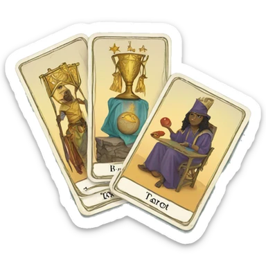 tarot cards sticker