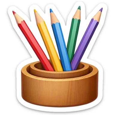 Colorful pencils sticker