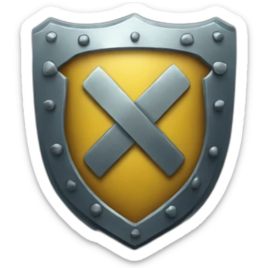 shield with letters GM  sticker