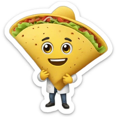 Caca dans un tacos sticker