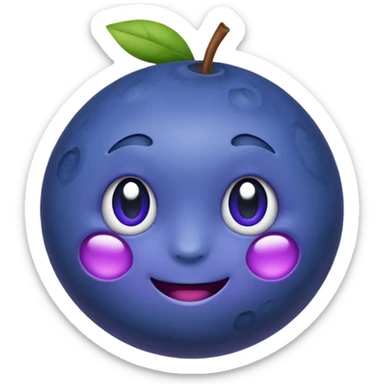 Un emoji fruit myrtille sticker