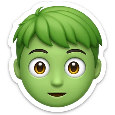 Emoji de karatê faixa verde sticker