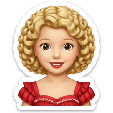 Shirley Temple sticker