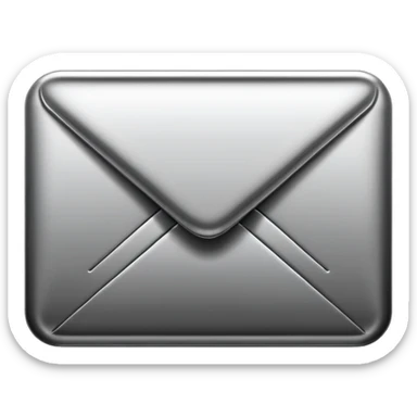 email emoji in black and white sticker