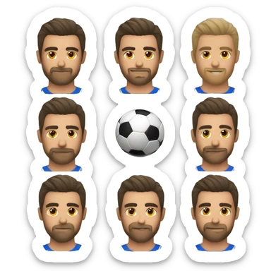 Toma mi foto de perfil y crea emojis sobre soccer sticker