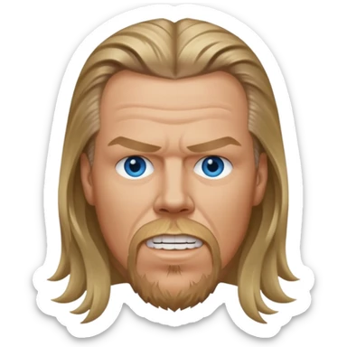 James Hetfield with blue eyes sticker