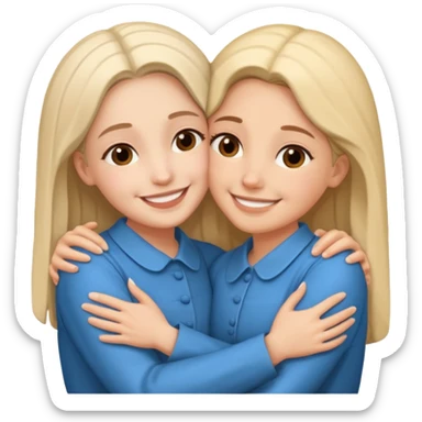 Hugging one carmelitan sister and one Non carmelitan sister sticker