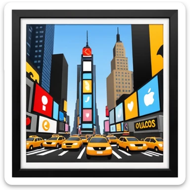Time square  sticker