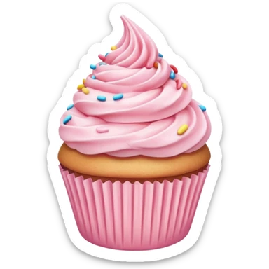 Pastel Pink Cupcake sticker