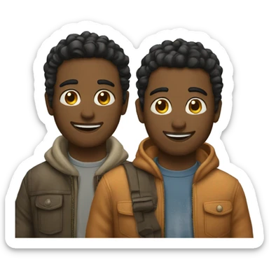 duo in a trio sticker