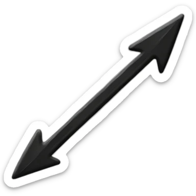 a-black-thin-arrow sticker