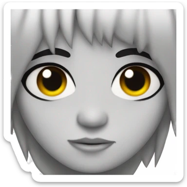 Emo boy with piercings and black eyeliner  sticker