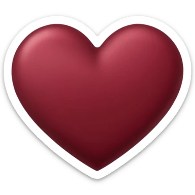 coração marsala  sticker