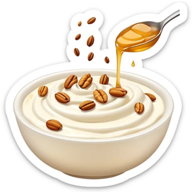 Yogurt greco e frutta secca sticker