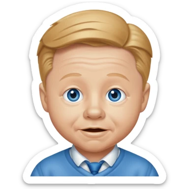 Mickey Rooney with blue eyes sticker