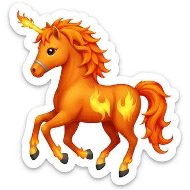 fire horse sticker