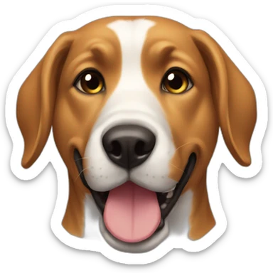 Dog that makes an inch sticker