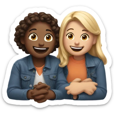 Best friends gossiping  sticker