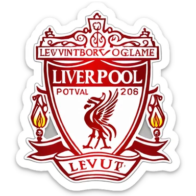 Liverpool club logo sticker