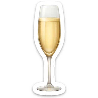 cute champage glass sticker